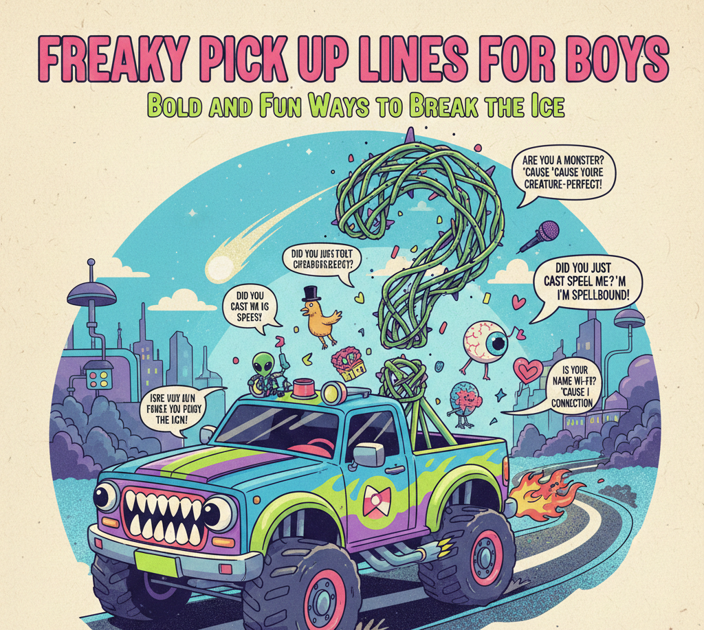 Freaky Pick Up Lines for Boys: Bold and Fun Ways to Break the Ice