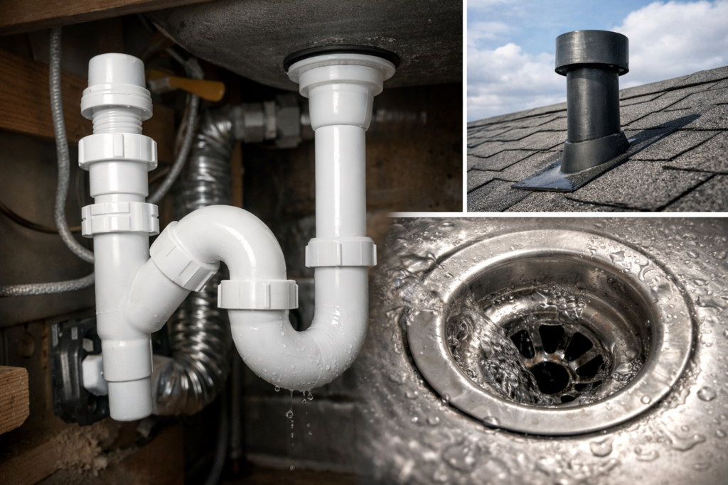 How do Drain Odors That Come and Go and What Traps and Vents Reveal?