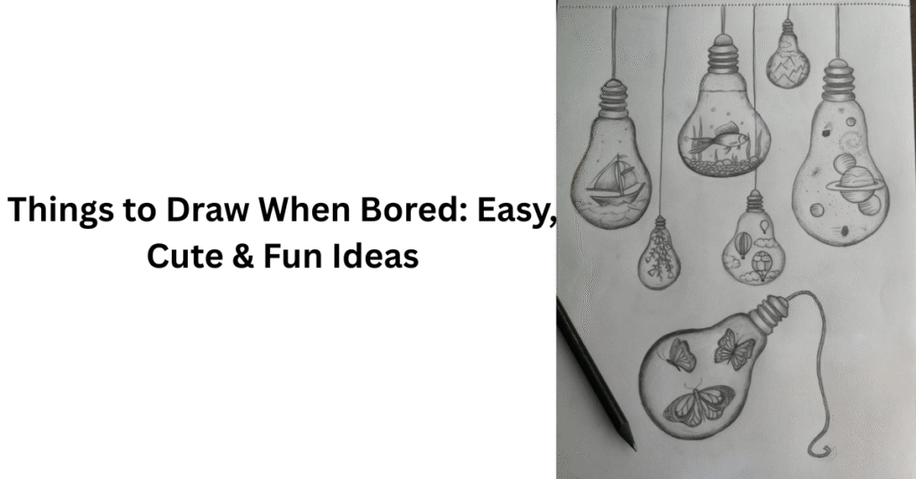 Things to Draw When Bored: Easy, Cute & Fun Ideas