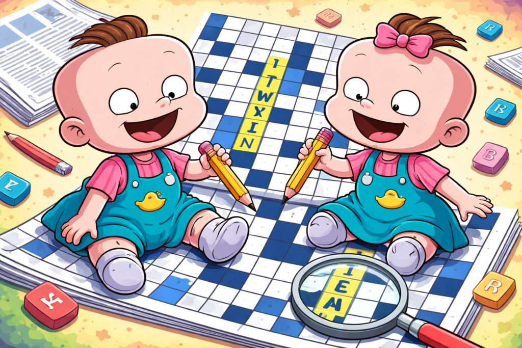 Phil or Lil of Rugrats Crossword Answer and Puzzle Explanation
